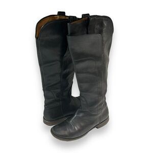 Frye Leather Tall Riding Boots Women‎ Size 6 Black